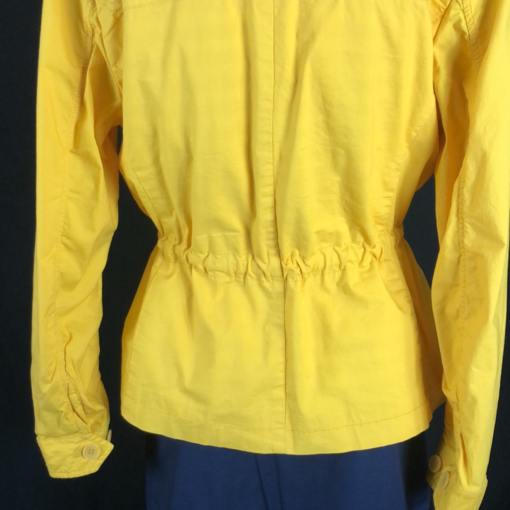 Awesome Talbots Bright Yellow Drawstring Cotton J… - image 8
